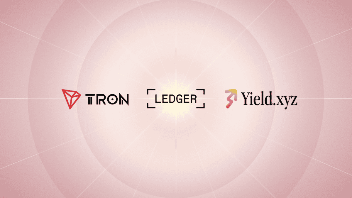 TRX Staking Now Available on Ledger Live through Yield.xyz